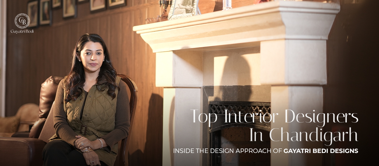 Luxury residential interior by Gayatri Bedi Designs, one of the top interior designers in Chandigarh.